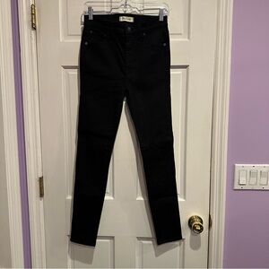 Madewell 10” High Riser Skinny Skinny Jeans Black | Size 26